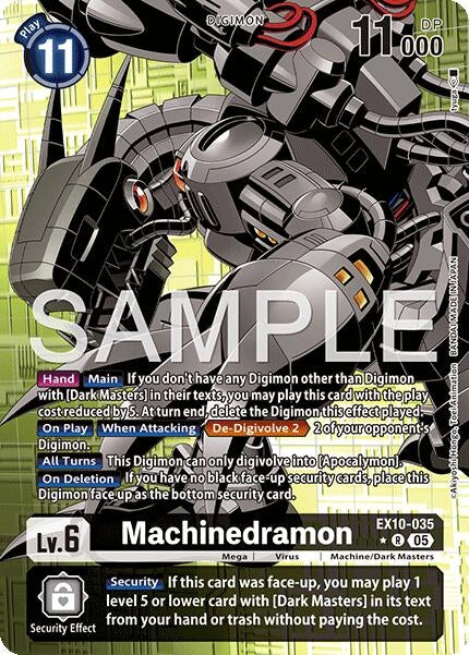 Image for Machinedramon (Alternate Art) (EX10-035 R) (Sinister Order) - Digimon Card Game