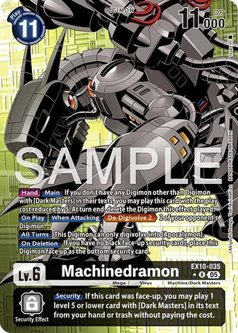 Image for Machinedramon (Alternate Art) (EX10-035 R) (Sinister Order) - Digimon Card Game