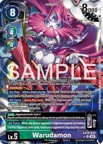 Image for Warudamon (Alternate Art) (EX10-019 SR) (Sinister Order) - Digimon Card Game