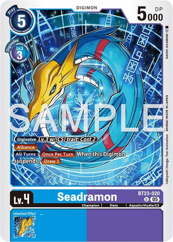 Image for Seadramon (BT23-020 U) [Hackers' Slumber] - Digimon Card Game