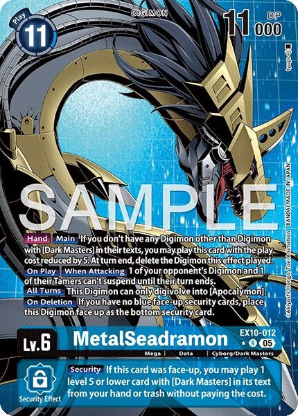Image for MetalSeadramon (Alternate Art) (EX10-012 R) (Sinister Order) - Digimon Card Game