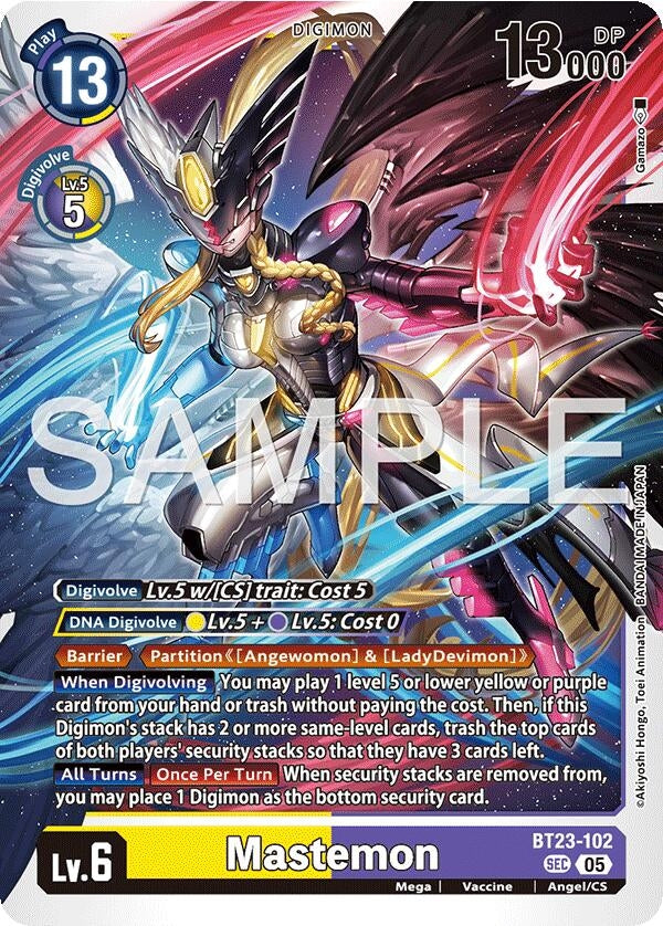 Image for Mastemon (BT23-102 SEC) [Hackers' Slumber] - Digimon Card Game