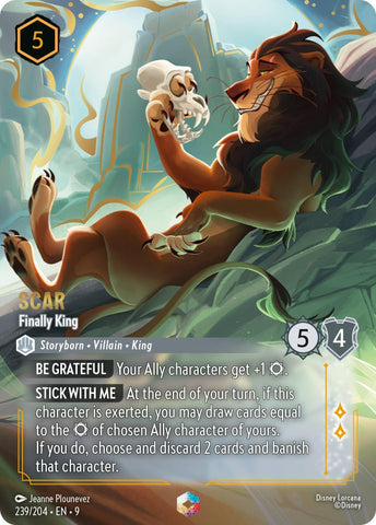 Image for Scar - Finally King (Enchanted) (239/204) (Fabled) - Disney Lorcana