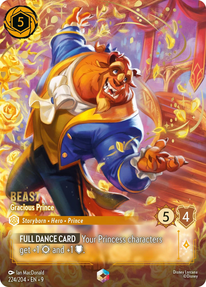 Image for Beast - Gracious Prince (Enchanted) (224/204) (Fabled) - Disney Lorcana