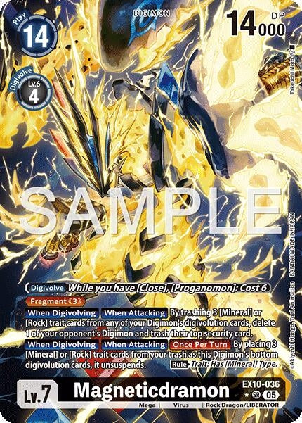 Image for Magneticdramon (Alternate Art) (EX10-036 SR) (Sinister Order) - Digimon Card Game