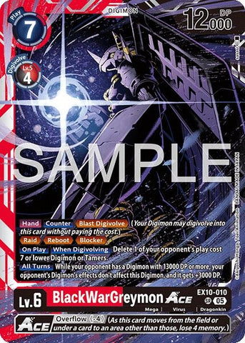 Image for BlackWarGreymon ACE (EX10-010 SR) (Sinister Order) - Digimon Card Game