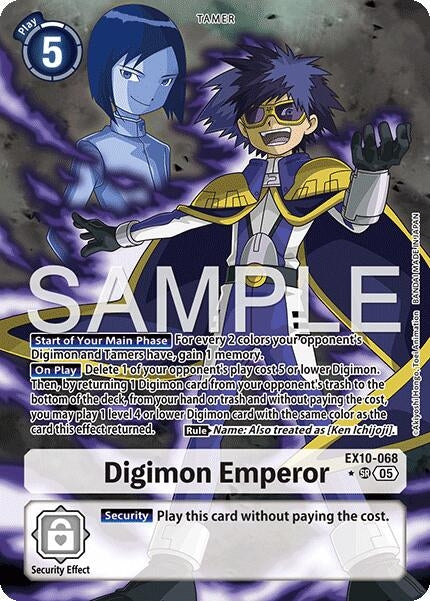 Image for Digimon Emperor (Alternate Art) (EX10-068 SR) (Sinister Order) - Digimon Card Game