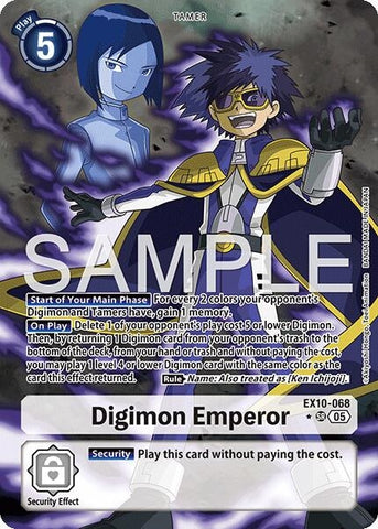 Image for Digimon Emperor (Alternate Art) (EX10-068 SR) (Sinister Order) - Digimon Card Game