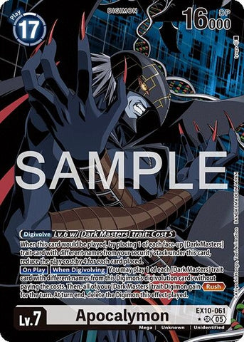 Image for Apocalymon (Alternate Art) (EX10-061 SR) (Sinister Order) - Digimon Card Game