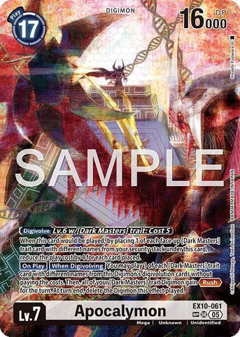 Image for Apocalymon (SP) (EX10-061 SR) (Sinister Order) - Digimon Card Game