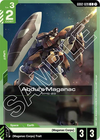Image for Abdul's Maganac (GD02-028) [Dual Impact] - Gundam Card Game