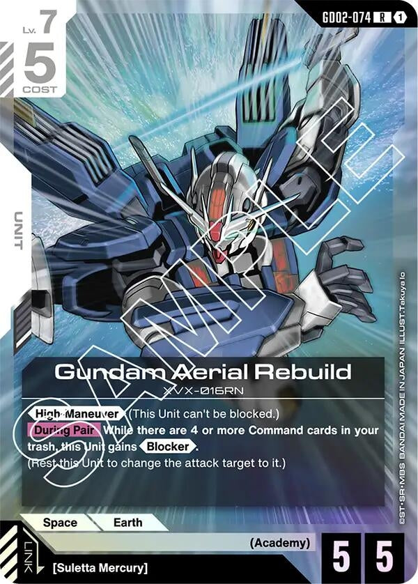 Image for Gundam Aerial Rebuild (GD02-074) [Dual Impact] - Gundam Card Game