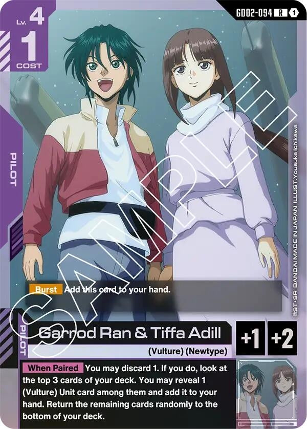 Image for Garrod Ran & Tiffa Adill (GD02-094) [Dual Impact] - Gundam Card Game