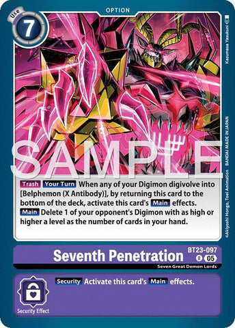 Image for Seventh Penetration (BT23-097 R) [Hackers' Slumber] - Digimon Card Game