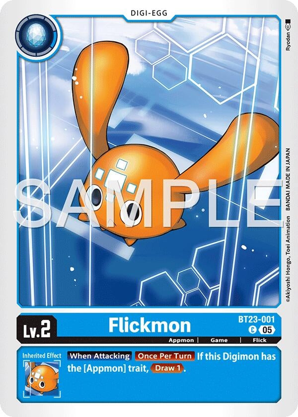 Image for Flickmon (BT23-001 C) [Hackers' Slumber] - Digimon Card Game