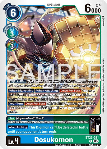 Image for Dosukomon (BT23-021 U) [Hackers' Slumber] - Digimon Card Game