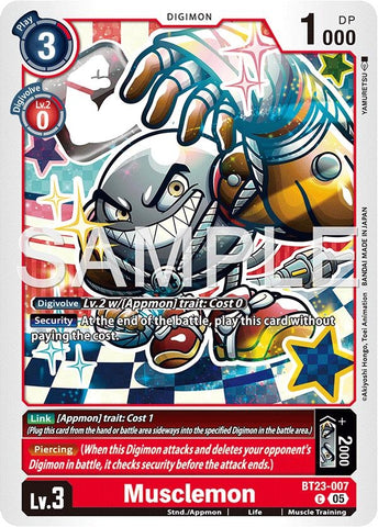 Image for Musclemon (BT23-007 C) [Hackers' Slumber] - Digimon Card Game