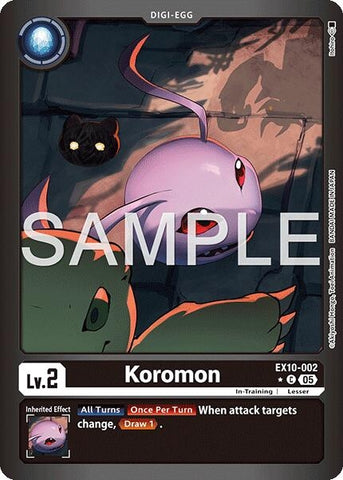 Image for Koromon (Limited Foil) (EX10-002 C) (Sinister Order) - Digimon Card Game
