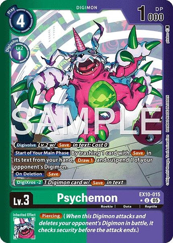 Image for Psychemon (Limited Foil) (EX10-015 U) (Sinister Order) - Digimon Card Game