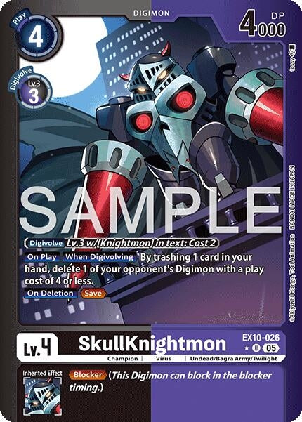 Image for SkullKnightmon (Limited Foil) (EX10-026 U) (Sinister Order) - Digimon Card Game