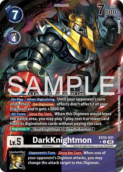 Image for DarkKnightmon (Alternate Art) (EX10-031 U) (Sinister Order) - Digimon Card Game