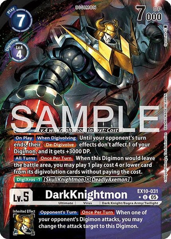 Image for DarkKnightmon (Alternate Art) (EX10-031 U) (Sinister Order) - Digimon Card Game