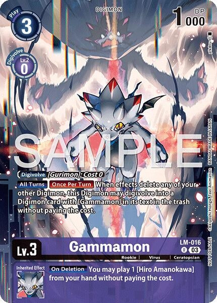 Image for Gammamon (Sinister Order Legend Pack) (LM-016 R) (Exceed Apocalypse) - Digimon Card Game