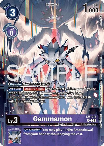 Image for Gammamon (Sinister Order Legend Pack) (LM-016 R) (Exceed Apocalypse) - Digimon Card Game