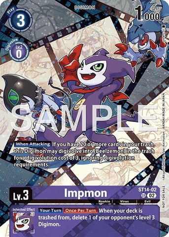 Image for Impmon (Sinister Order Legend Pack) (ST14-02 SR) (Starter Deck 14: Beelzemon Advanced Deck Set) - Digimon Card Game
