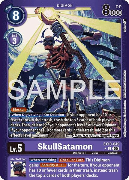 Image for SkullSatamon (Limited Foil) (EX10-049 U) (Sinister Order) - Digimon Card Game