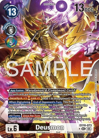 Image for Deusmon (Alternate Art) (EX10-073 SEC) (Sinister Order) - Digimon Card Game