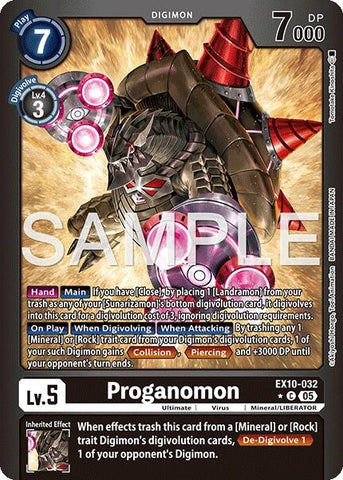Image for Proganomon (Limited Foil) (EX10-032 C) (Sinister Order) - Digimon Card Game