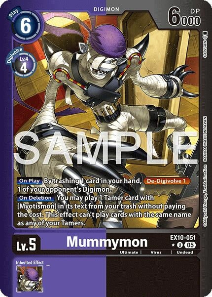 Image for Mummymon (Limited Foil) (EX10-051 U) (Sinister Order) - Digimon Card Game