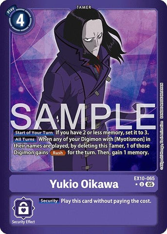 Image for Yukio Oikawa (Limited Foil) (EX10-065 R) (Sinister Order) - Digimon Card Game