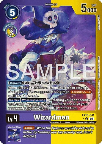 Image for Wizardmon (Limited Foil) (EX10-041 C) (Sinister Order) - Digimon Card Game