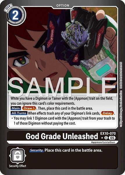 Image for God Grade Unleashed (Limited Foil) (EX10-070 C) (Sinister Order) - Digimon Card Game