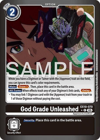 Image for God Grade Unleashed (Limited Foil) (EX10-070 C) (Sinister Order) - Digimon Card Game