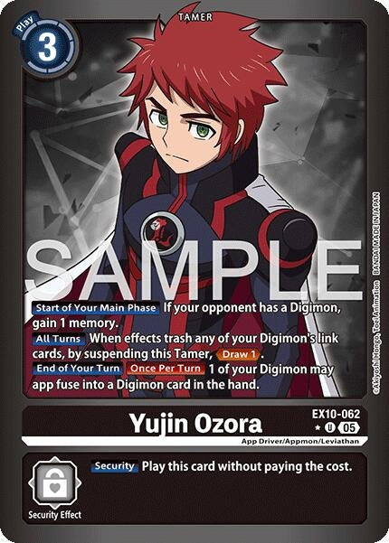 Image for Yujin Ozora (Limited Foil) (EX10-062 U) (Sinister Order) - Digimon Card Game