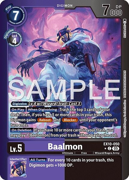 Image for Baalmon (Limited Foil) (EX10-050 C) (Sinister Order) - Digimon Card Game