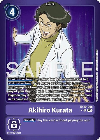 Image for Akihiro Kurata (Limited Foil) (EX10-066 U) (Sinister Order) - Digimon Card Game