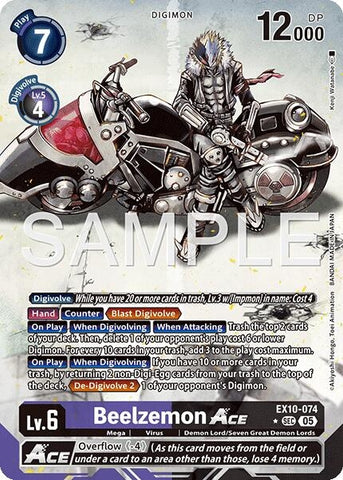 Image for Beelzemon ACE (Alternate Art) (EX10-074 SEC) (Sinister Order) - Digimon Card Game