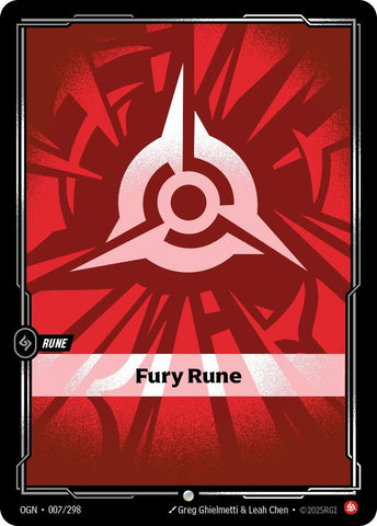 Image for Fury Rune (007/298) [Origins] - Riftbound: League of Legends Trading Card Game