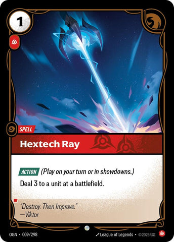 Image for Hextech Ray (009/298) [Origins] - Riftbound: League of Legends Trading Card Game