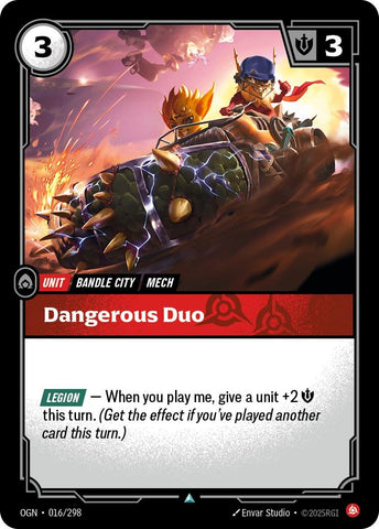 Image for Dangerous Duo (016/298) [Origins] - Riftbound: League of Legends Trading Card Game