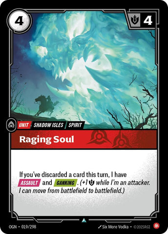 Image for Raging Soul (019/298) [Origins] - Riftbound: League of Legends Trading Card Game