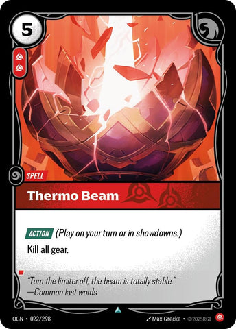 Image for Thermo Beam (022/298) [Origins] - Riftbound: League of Legends Trading Card Game
