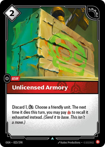 Image for Unlicensed Armory (023/298) [Origins] - Riftbound: League of Legends Trading Card Game