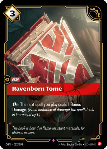 Image for Ravenborn Tome (032/298) [Origins] - Riftbound: League of Legends Trading Card Game