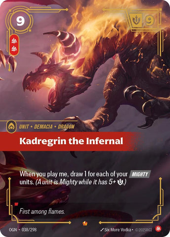 Image for Kadregrin the Infernal (038/298) [Origins] - Riftbound: League of Legends Trading Card Game