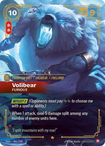 Image for Volibear - Furious (041/298) [Origins] - Riftbound: League of Legends Trading Card Game